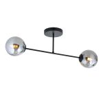 Emibig Plafonnier Roma Acier Noir | Convient pour 2x E14 - Max 10W