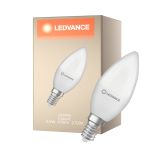 Ledvance Classic LED E14 Kaars Mat 4.9W 470lm - 827 Zeer Warm Wit | Vervangt 40W