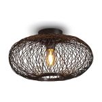 Good&Mojo Plafondlamp Cango Bamboe Zwart | Geschikt voor 1x E27 