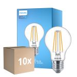Voordeelpak 10x Philips Corepro LED Lamp E27 Peer Helder 8.5W 1055lm - 840 Koel Wit | Vervangt 75W