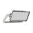 Ledvance LED Floodlight Max Radial 10 Aluminium Grijs 600W 86000lm 180D - 830 Warm Wit | IP66 - Symmetrisch