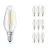 Voordeelpak 10x Osram CLASSIC LED E14 Kaars Filament Helder 4W 470lm - 827 Zeer Warm Wit | Vervangt 40W